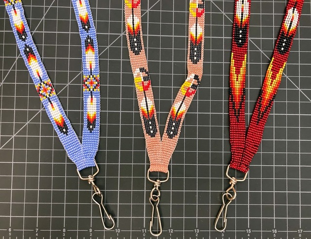 Beaded Lanyard - Mix Of Native American and Multi-colors 