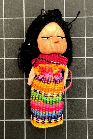 Long Hair Mayan Worry Doll 