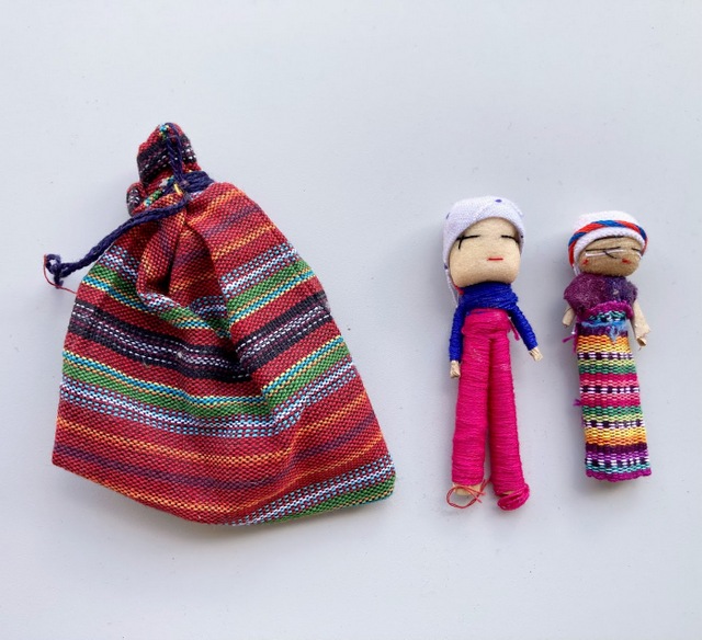 Worry Doll Couple in Bag 