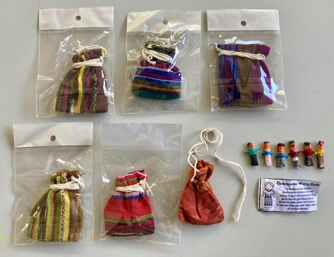 Worry Dolls Bag Of Six for Display or Mailer corporate giveaways