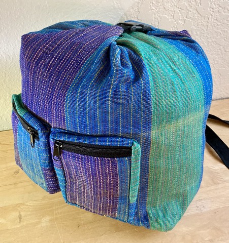 2 Pocket Backpack with zipper closure 