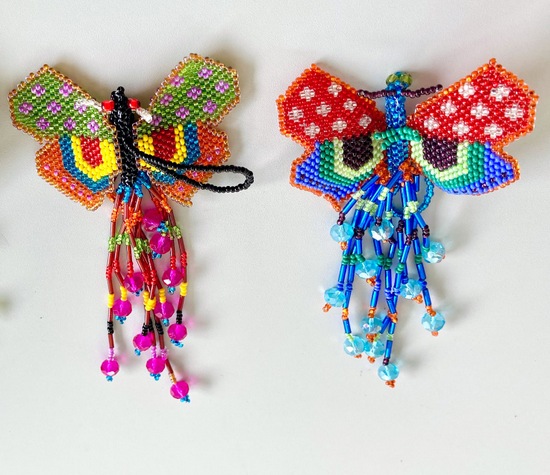 Beaded Butterfly Ornament 