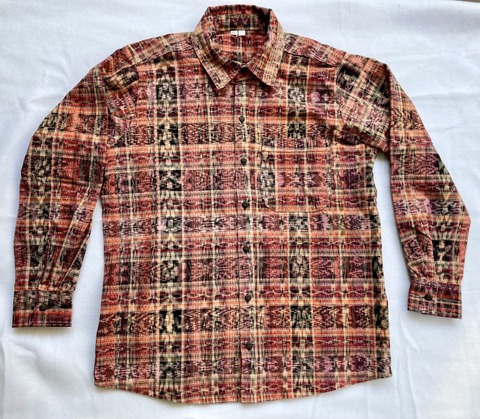 Button Shirt Long Sleeve Corte  Guatemalan, Guatemala, Mayan, handmade, colorful, wholesale, artisan, Button, Shirt, Long, Sleeve, Utz