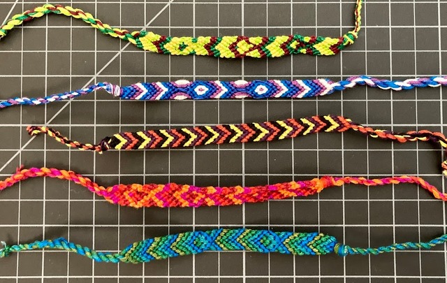 Step 1: Braid 4-strand bracelet