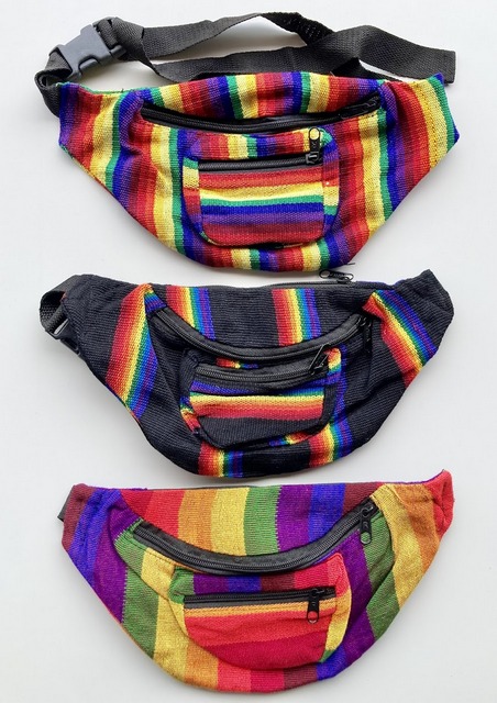 Cotton Fanny Pack - Rainbow Rainbow