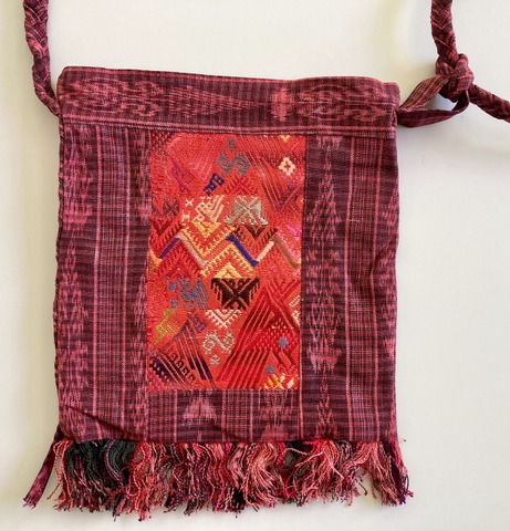 Overdye Huipil Fringe Purse Guatemalan, Guatemala, Mayan, handmade, colorful, wholesale, artisan, Overdye, Huipil, Fringe, Purse