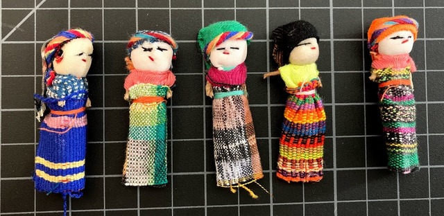 Guatemalan Worry Dolls - set of 12 - PoweredByPeople